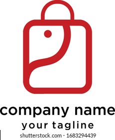 elephant bag logo for shopping