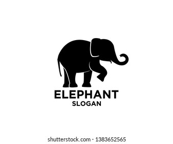 elephant black logo icon designs vector illustration sign silhouette