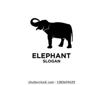 elephant black logo icon designs vector illustration sign silhouette
