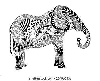 Elephant Boho Illustration