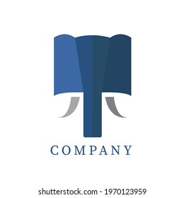 Elephant Book logo look modern and simple suitable for book-related businesses.