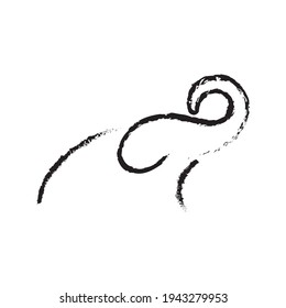 Arte de la línea de vectores Logo del elefante y diseño de iconos