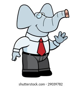 Elephant Businessman