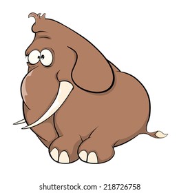 A elephant calf cartoon