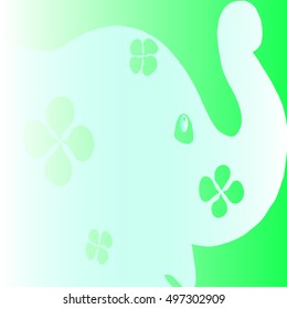 Elephant, cartoon be cute vector