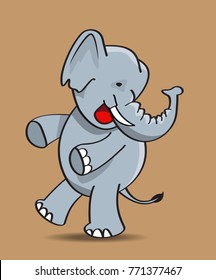 elephant cartoon character