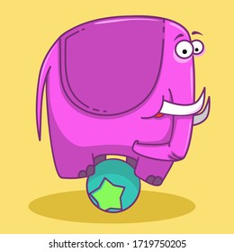 elephant cartoon circus funny cute