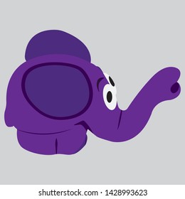 elephant cartoon design - template - Vector illustration