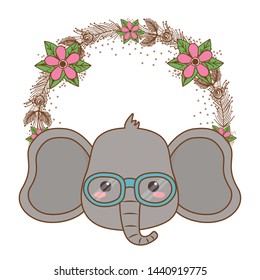 Elephant cartoon design vector illustrator