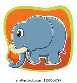 Elephant Cartoon Illustration