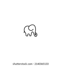 Elephant Cartoon Logo Icon Stock Vector (Royalty Free) 2140365133 ...