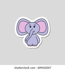 elephant cartoon - vector