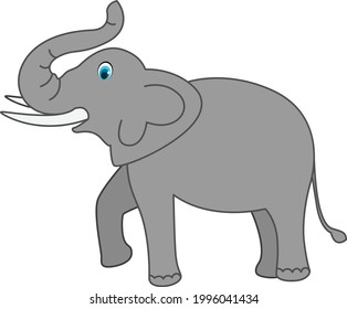 Elefante Cartoon, Vektorkunst und Illustration