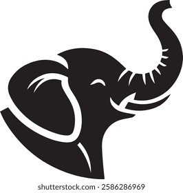 elephant cartoon vector design isolated on white