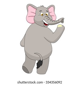 Elephant Cartoon Vector Illustration