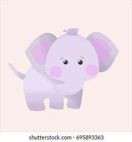 Elephant cartoon vector illustration