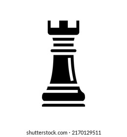 elephant chess glyph icon vector. elephant chess sign. isolated symbol illustration