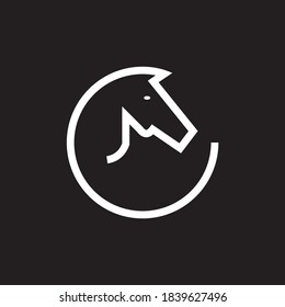 elephant circular vector outline logo design