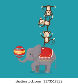 elephant circus show icons