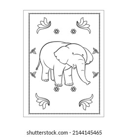 white elephant rules coloring page to print