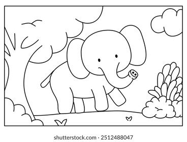 Elephant coloring pages are fun for kids and adults, offering creative expression while enhancing fine motor skills, concentration, and imagination.