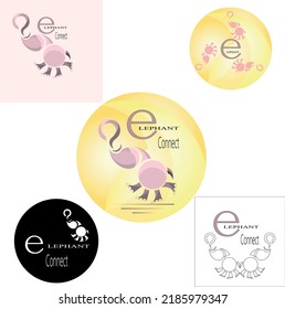Elegantes Firmenlogo, einfaches Formen-Grafikkonzept