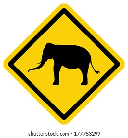 Elephants Crossing Sign Images Stock Photos Vectors Shutterstock