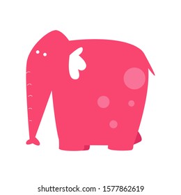 Elephant Cute Cartoon Character Animal Logo Vector Template Design Illustration