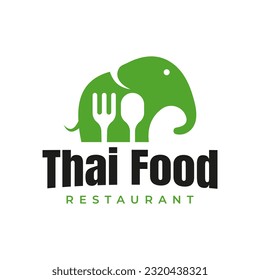 Elephant cutlery logo design inspiration modern food restaurant