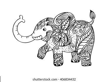 Coloring Page Coloring Book Anti Stress Stock Vector (Royalty Free ...