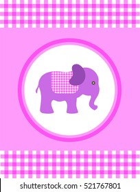 elephant design over dotted background vector illustration
