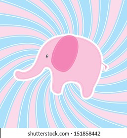 elephant design over grunge background vector illustration 
