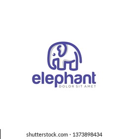 elephant design with a simple concept