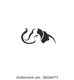 Elephant design template. vector