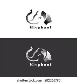 Elephant design template. vector