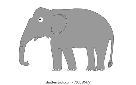 Elephant detail print