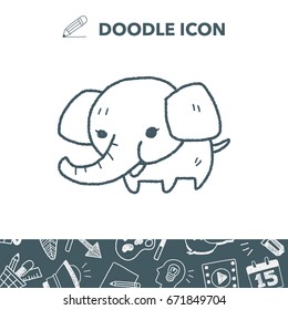 elephant doodle
