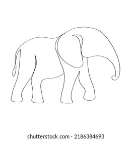 1,150 Elephant one line drawing Images, Stock Photos & Vectors ...