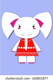 elephant in a dress