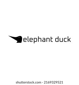  elephant duck clever logo template