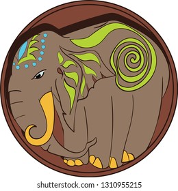 Elephant element colors nature
