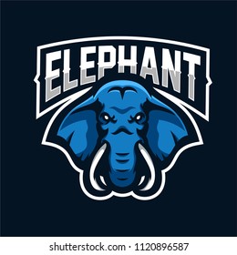 Elephant Esport Gaming Mascot Logo Template