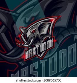 Elephant E-sport logo design template