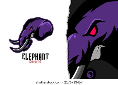 logotipo elefant esport - vector premium