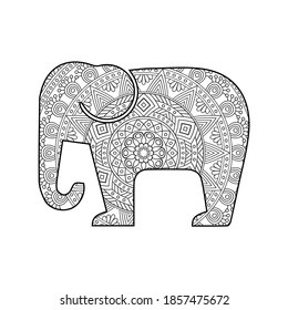 elephant face vector design. Elephant face logo.