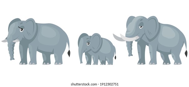 elephant family clip art