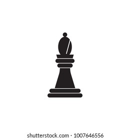 elephant figure in chess icon. Element of gambling for mobile concept and web apps. Thin vector icon for website design and development, app development. Premium icon on white background