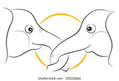 Elephant friendship