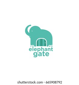 Elephant Gate Logo Template Design