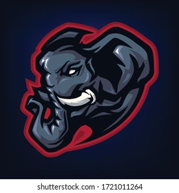 Elephant Giant Mascot Logo illustration
